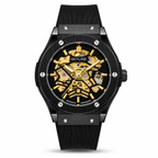 Automatic Skeleton Dial Mechanical Watch with Silicone Strap (AWCM-00304)