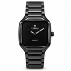 TIMAS Modern Square Quartz Watch with Minimalist Dial & Metallic Bracelet (AWTM-00320)