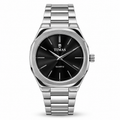 TIMAS Octagonal Quartz Men's Watch with Sunburst Dial & Integrated Metallic Bracelet (AWTM-00321)