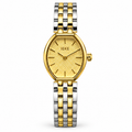 IEKE Oval Quartz Ladies Watch with Textured Dial & Multi-Link Metallic Bracelet (AWTL-00322)
