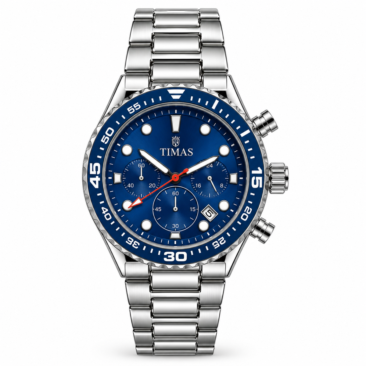 TIMAS Chronograph Quartz Watch with Functional Sub-Dials & Date Display (AWTM-00311)