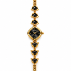 SUNLIFEX Diamond-Shape Quartz Ladies Bracelet Watch with Gem-Set Links (AWSL-00331)