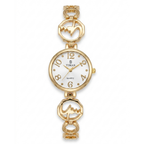 TIMAS Petite Jewelry Edition | Calligraphic Motif Link Bangle Women's Quartz Watch (AWTL-00278)