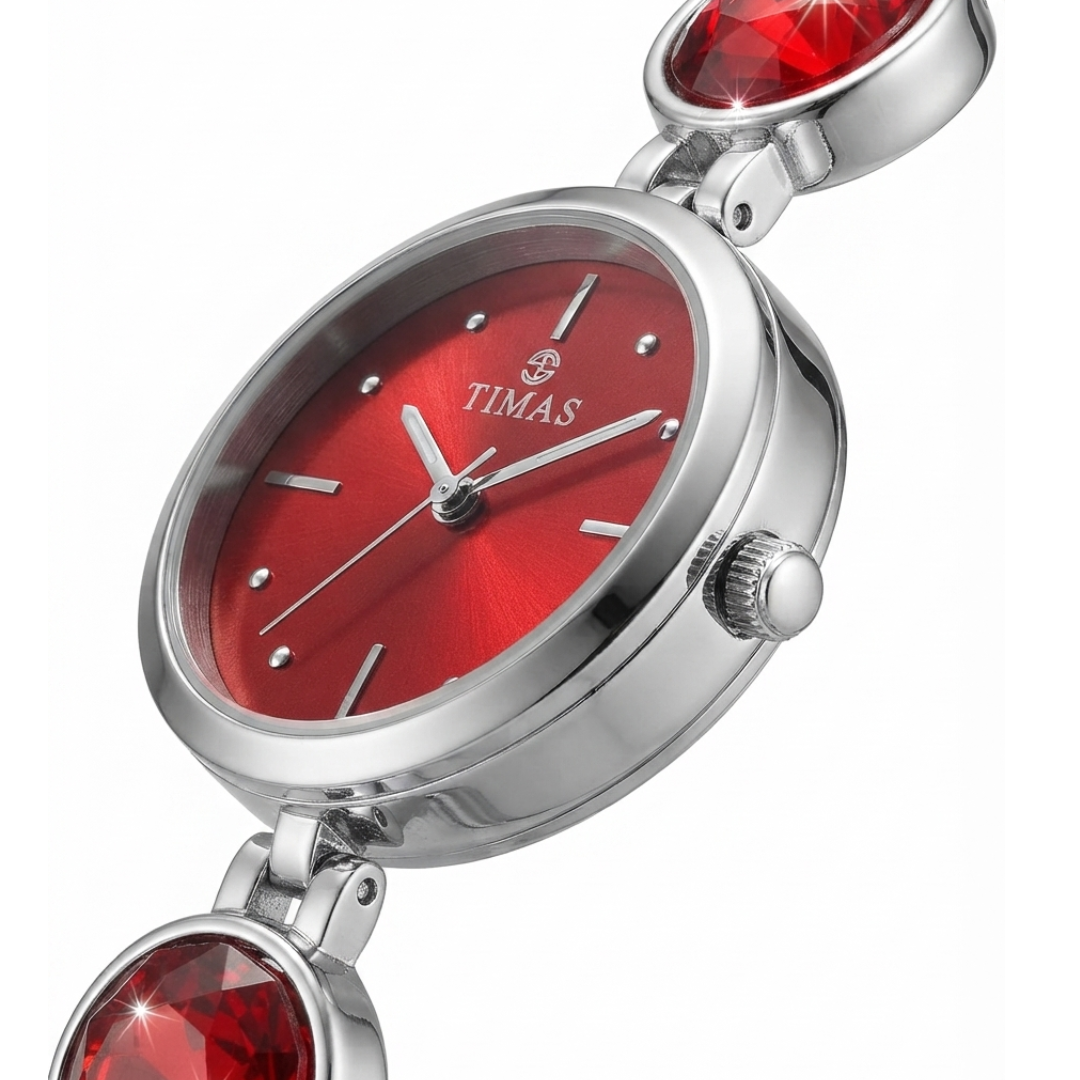 TIMAS Petite Crystal-Gem Edition | Round Gem & Circular Link Women's Jewelry (AWTL-00279)