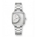 HERVI Gauge-Style Avant-Garde Edition | Curved Cushion Stainless Steel Quartz Watch (AWHM-00284)