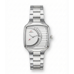 HERVI Gauge-Style Avant-Garde Edition | Curved Cushion Stainless Steel Quartz Watch (AWHM-00284)
