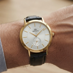 BESTWIN Dawn Seconds Classic Edition | Leather Strap Quartz Watch (AWBM-00286)