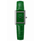 Cartier Leather Strap Elegant Rectangular Tank Watch (AWCM-00193)