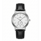 BESTWIN Dawn Seconds Classic Edition | Leather Strap Quartz Watch (AWBM-00286)