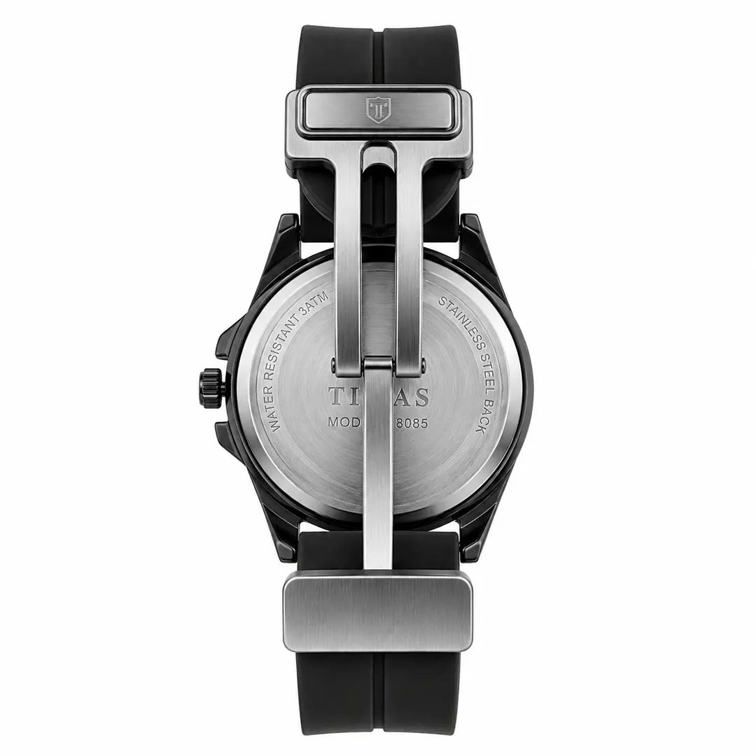 Timas Vector Series | Futuristic Geometric Dial Sports Watch with Premium Silicone Strap