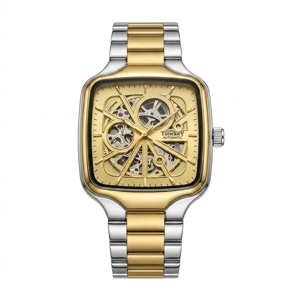 Timekey automatic skeleton | Premium square-bezel mechanical series