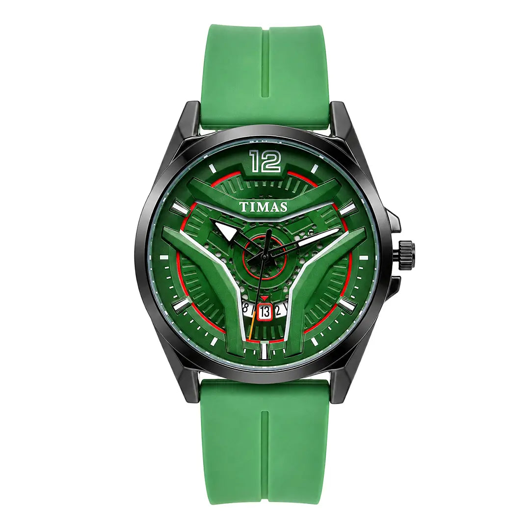 Timas Vector Series | Futuristic Geometric Dial Sports Watch with Premium Silicone Strap