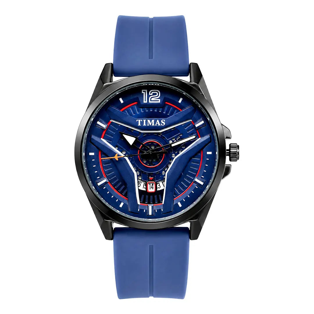 Timas Vector Series | Futuristic Geometric Dial Sports Watch with Premium Silicone Strap