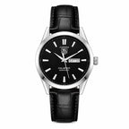 Tag Heuer Carrera Calibre 5 (Quartz Homage) | Classic Executive Watch with Alligator-Grain Leather Strap (AWTM-00267)