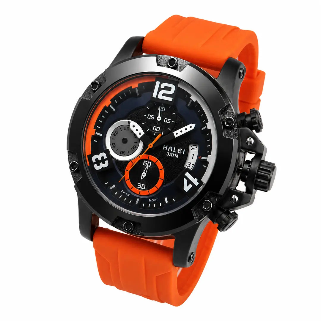 Halei Tactical Apex Series | Heavy-Duty Sports Watch with High-Impact Silicone Strap