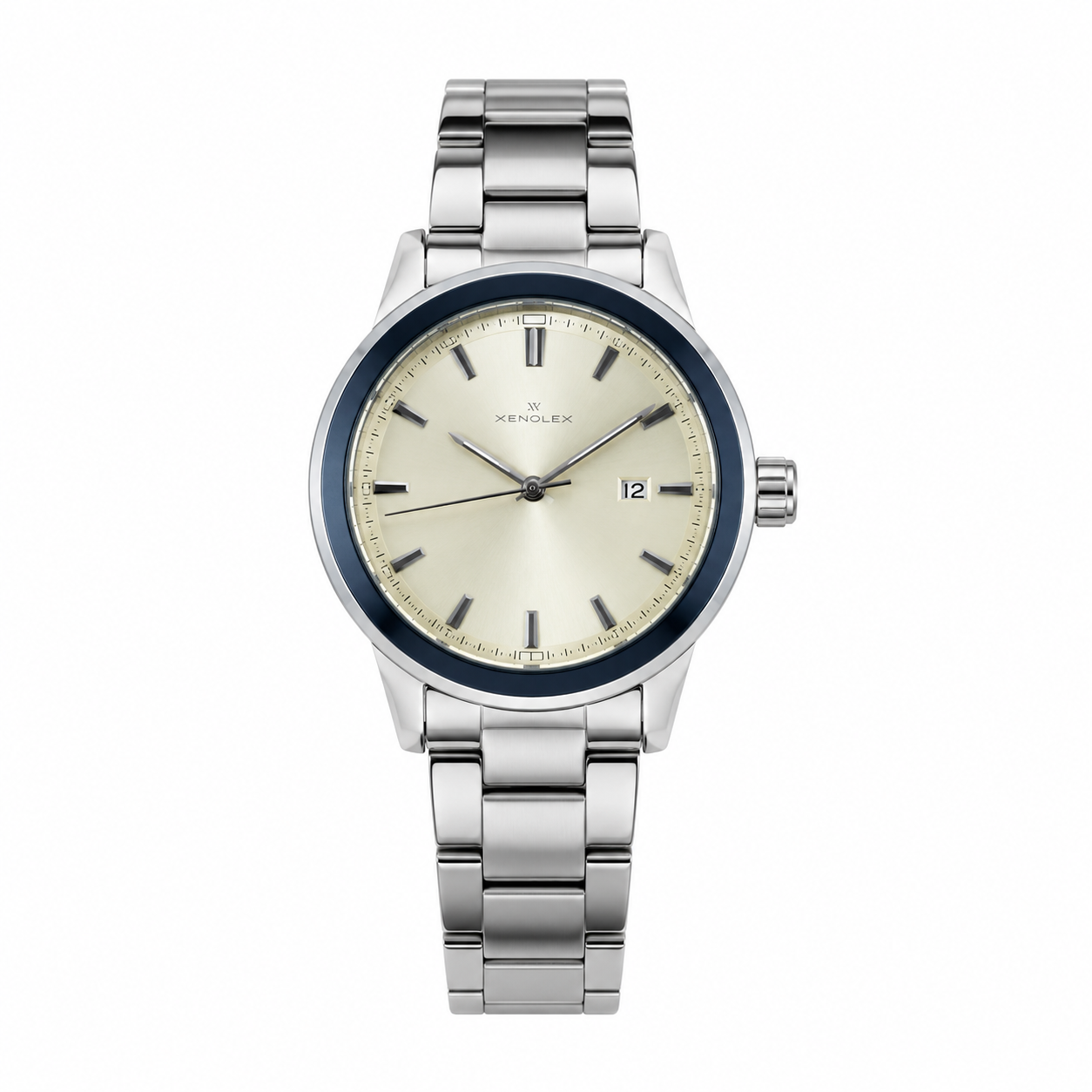 XENLEX Men's Silver Sport Watch