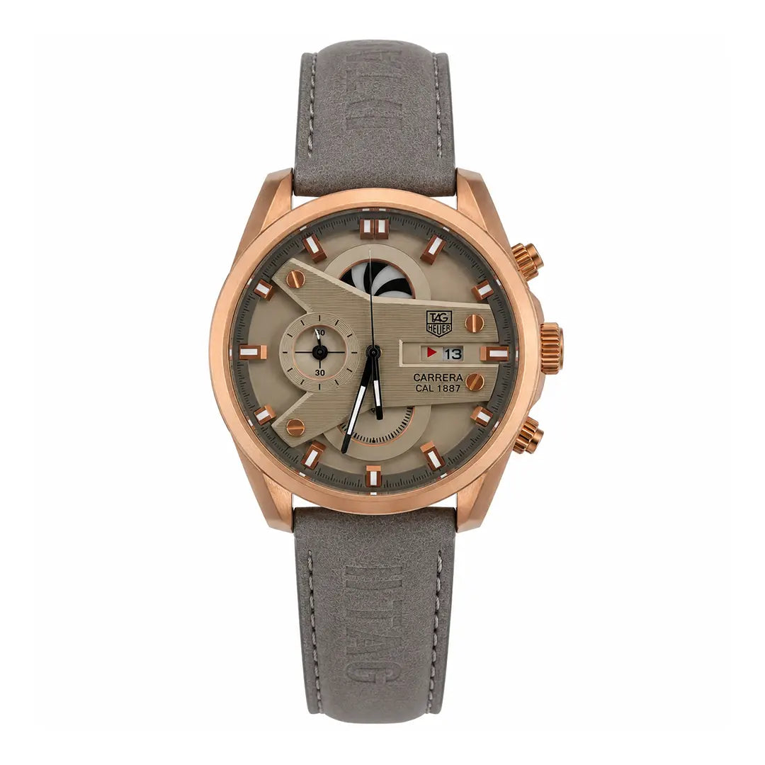 Tag Heuer Carrera CR7 Edition (Chronograph Homage) | Fully Functional Multi-Dial Watch with Textured Leather Strap