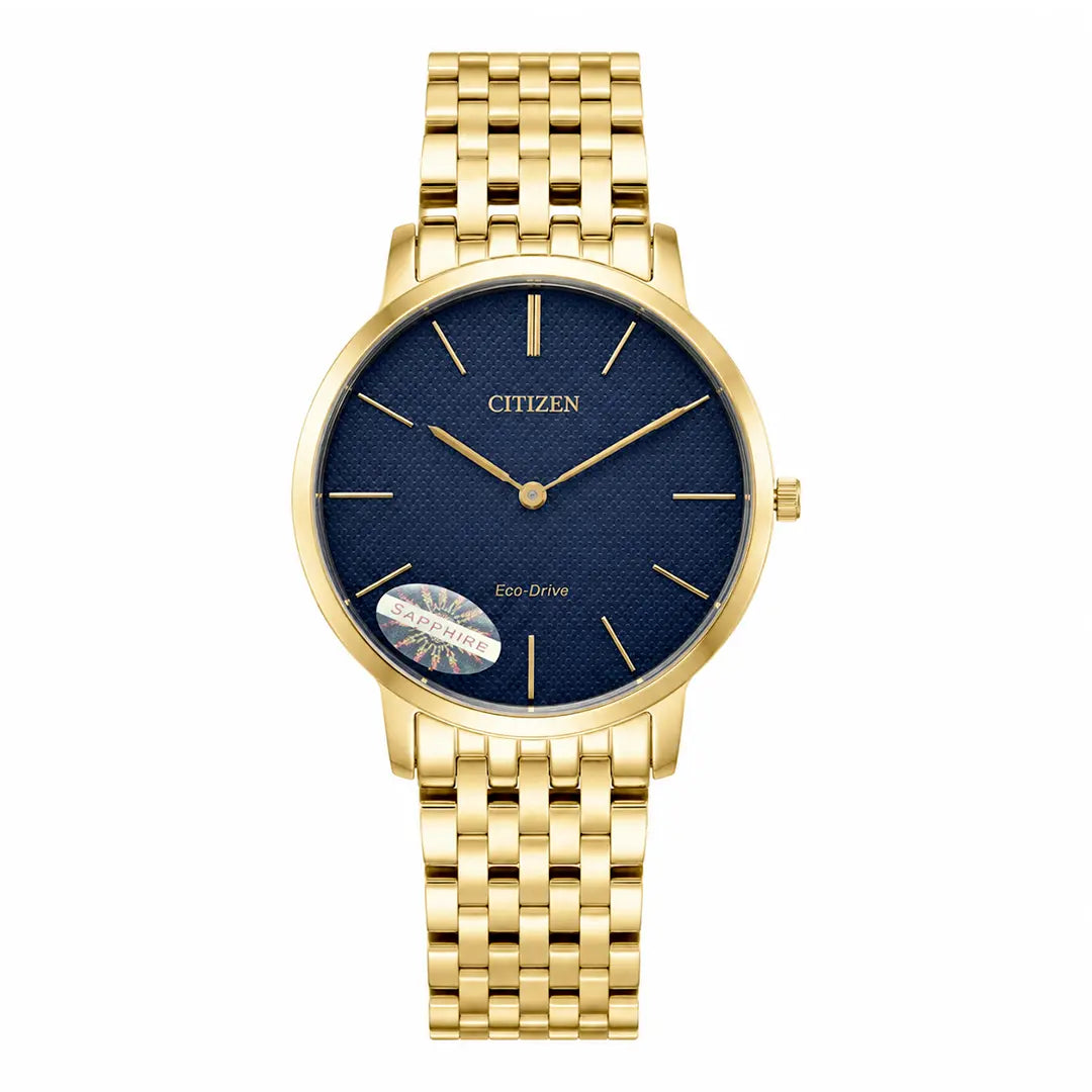 Citizen Eco-Drive Slim Series (Quartz Master Copy) | Premium Textured Dial with Bi-Tonal Link Bracelet