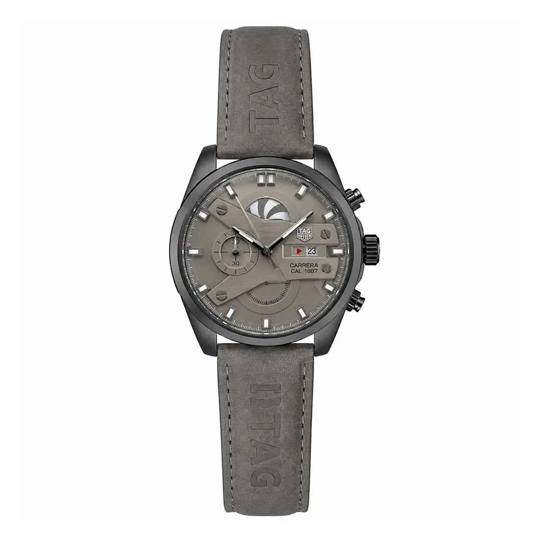 Tag Heuer Carrera CR7 Edition (Chronograph Homage) | Fully Functional Multi-Dial Watch with Textured Leather Strap