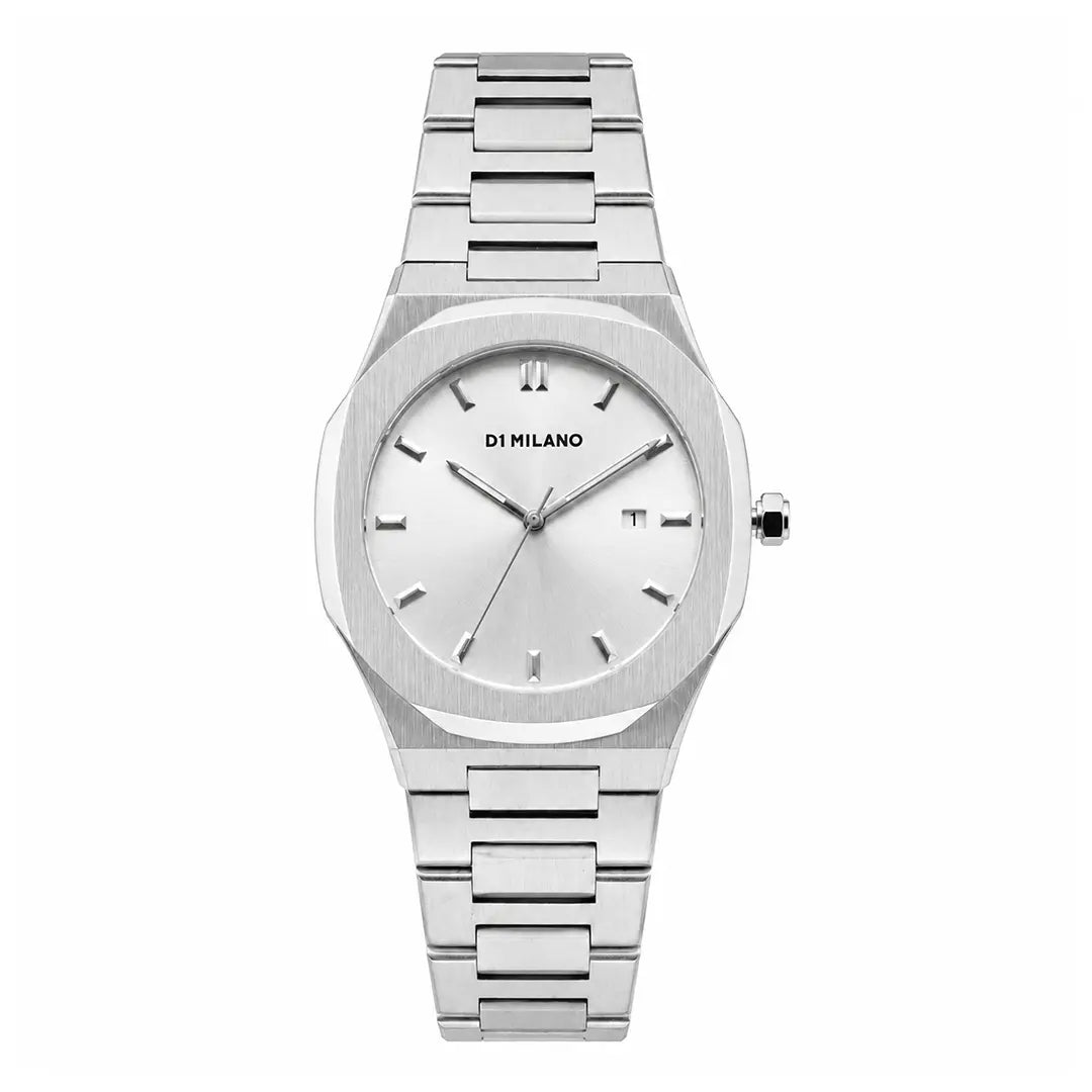 D1 Milano Ultra Thin Series (Master Copy) | Premium Polyogonal Bezel with Integrated Steel Bracelet
