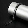 Stealth President Series | Multi-Link Bracelet with Diamond-Lattice Plaque
