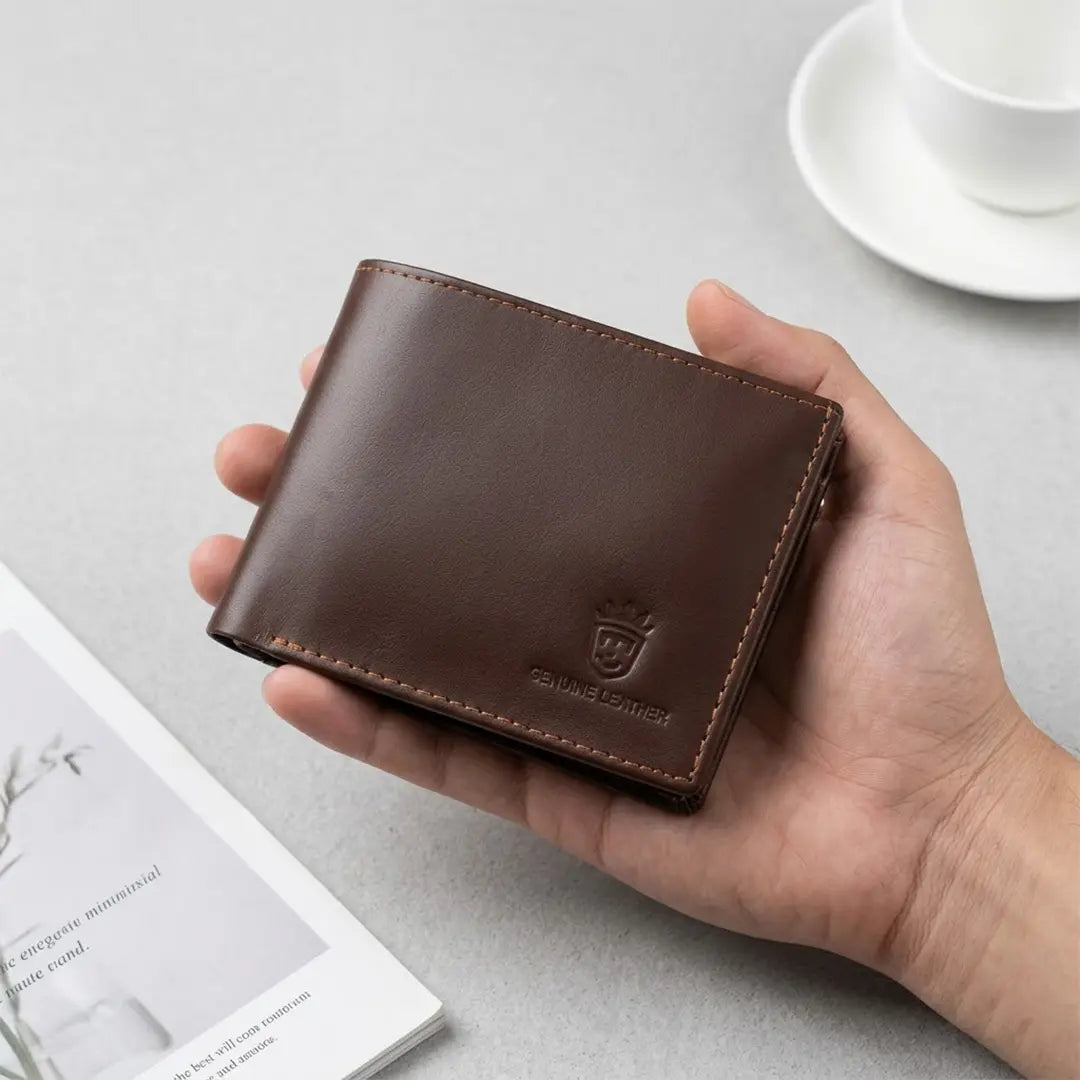 Timas signature edition | Premium leather bifold wallet with contrast stitching