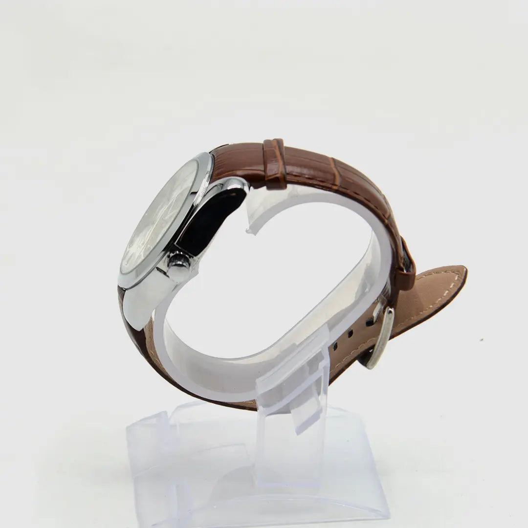 Rick Skeleton Series | Premium Open-Heart Watch With Textured Strap