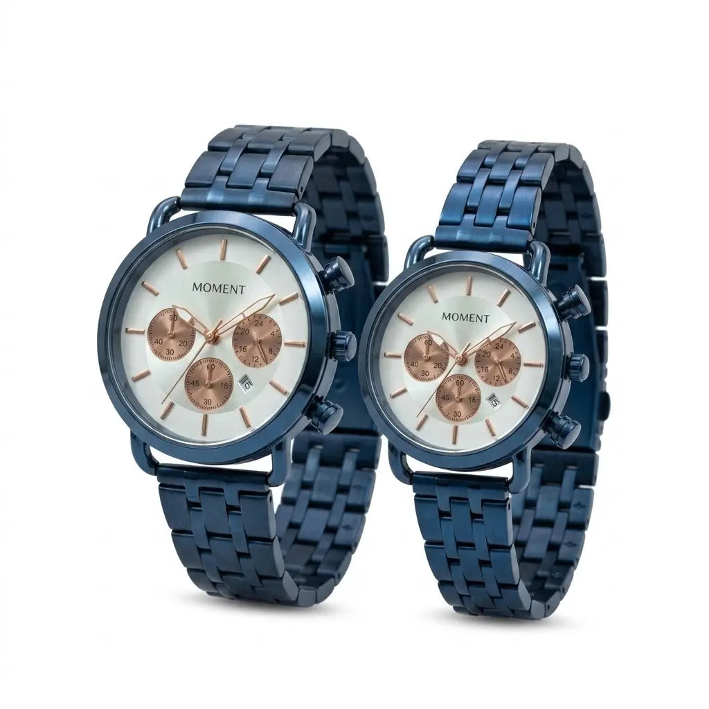 Moment legacy couple edition | luxury chronograph style matching watches