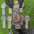 HERYI Gauge-Style Avant-Garde Edition | Curved Cushion Stainless Steel Quartz Watch (AWHM-00284)
